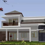 Model Rumah Tingkat Samping